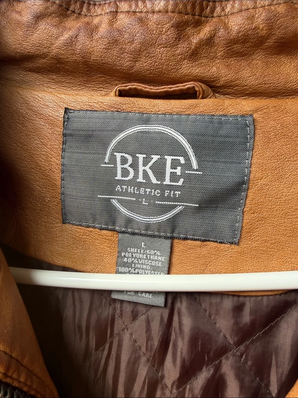 BKE leather bomber